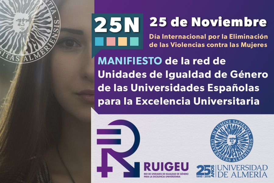 igUALdad actividades. Manifiesto 25N 2018 RUIGEU. Día Internacional por la Eliminación de las Violencias contra las Mujeres