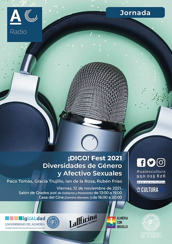 Cartel de la Jornada ¡DIGO! Fest 2021. Diversidades de Género y Afectivo Sexuales. 12 de noviembre de 2021