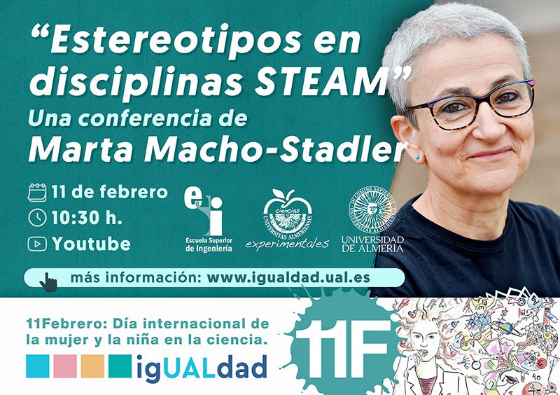 11F Conferencia "Estereotipos en disciplinas STEAM". Marta Macho-Stadler