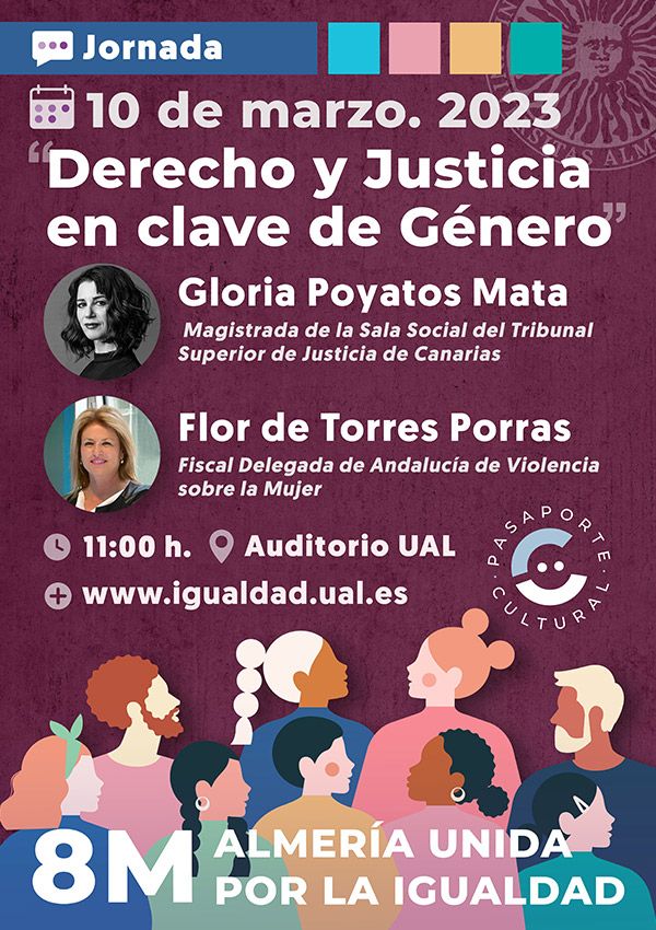 8M ALMERÍA UNIDA por la Igualdad. Jornada Derecho y Justicia en clave de Género. 10 de marzo 2023