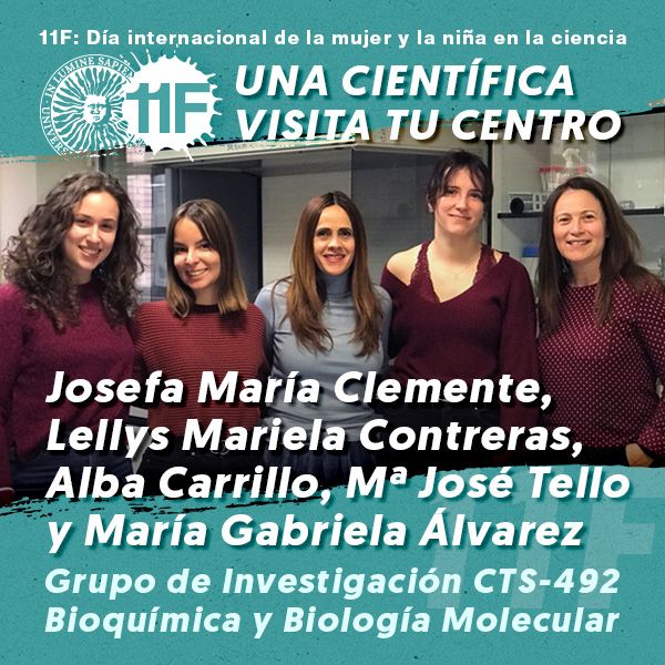 11F Una Científica Visita tu Centro: Grupo de Bioquímica y Biología Molecular