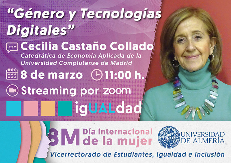 8M Conferencia "Género y tecnologías digitales". Cecilia Castaño. 8 de marzo 2021