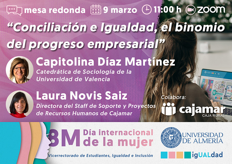 8M Mesa redonda “Conciliación e Igualdad, el binomio del progreso empresarial”. Universidad de Almería