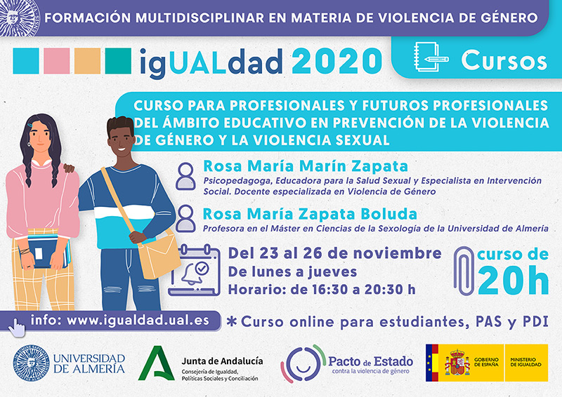 CURSO: Curso para profesionales y futuros profesionales del ámbito educativo en prevención de la violencia de género y la violencia sexual
