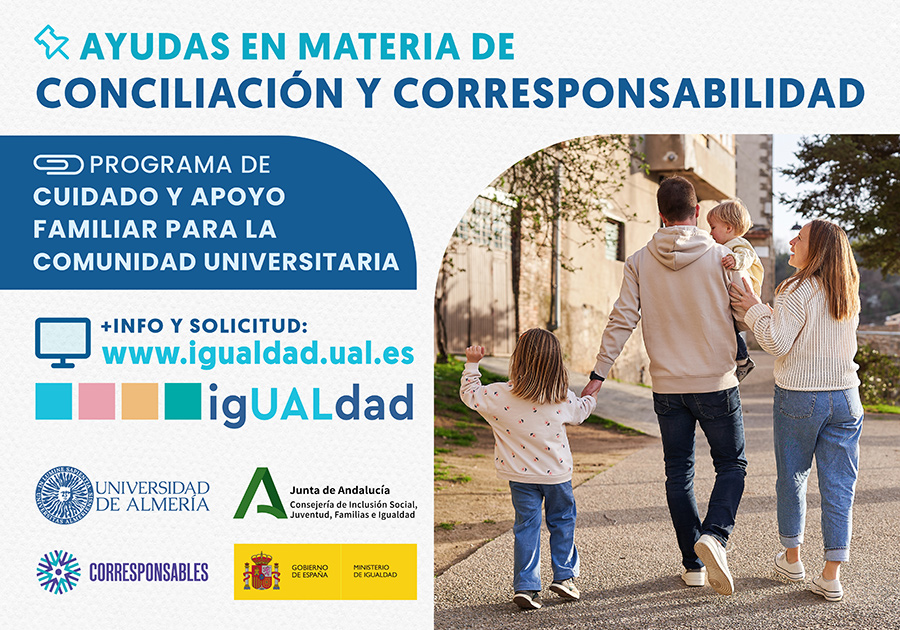 igUALdad Ayudas en materia de Conciliación y Corresponsabilidad. Universidad de Almería. 2026