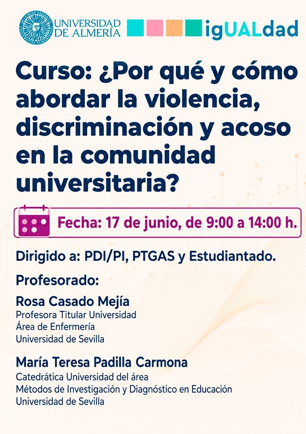 igUALdad: ¿Por qué y cómo abordar la violencia, discriminación y acoso en la comunidad universitaria? 17 de junio de 2026