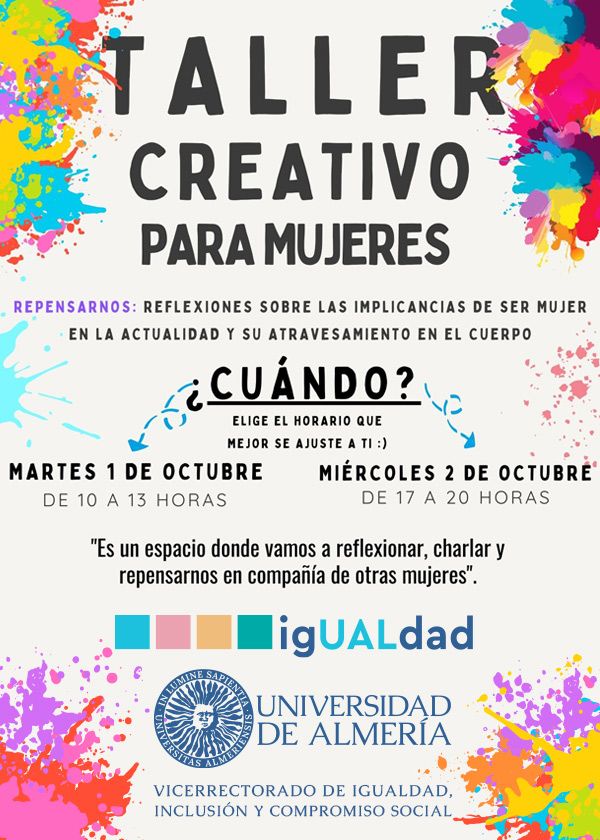 IgUALdad. Taller Creativo para mujeres: Repensarnos: Reflexiones sobre ser mujer en la actualidad y su conexión con el cuerpo