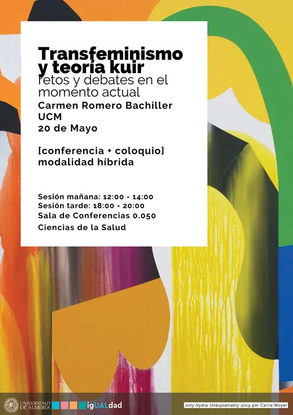 igUALdad Abrazando la Diversidad. Transfeminismo y teoría kuir retos y debates en el momento actual. 20 de mayo de 2026
