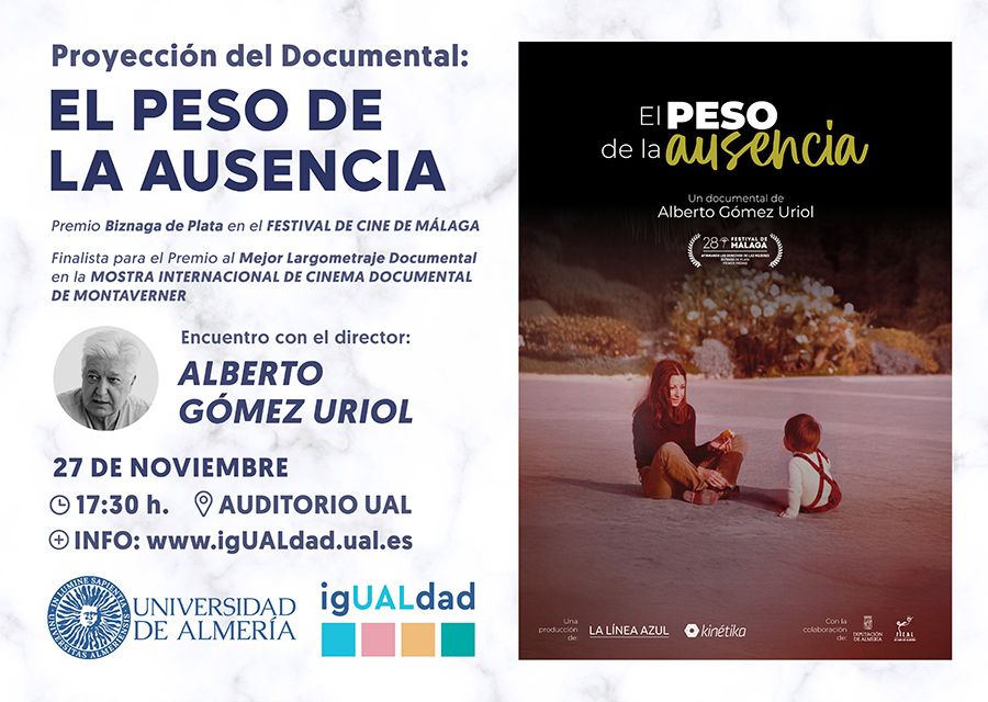 igUALdad: Proyección del documental El peso de la ausencia. 27 Noviembre 2025
