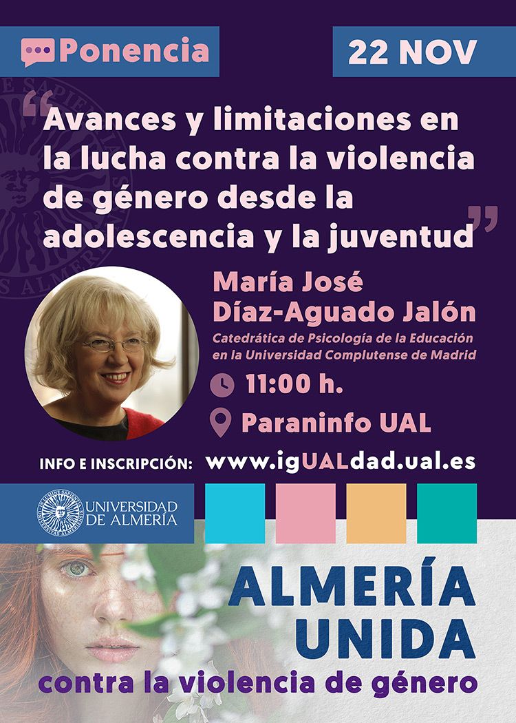 igUALda 22N. Ponencia "Avances y limitaciones en la lucha contra la violencia de género desde la adolescencia y la juventud", María José Díaz-Aguado Jalón